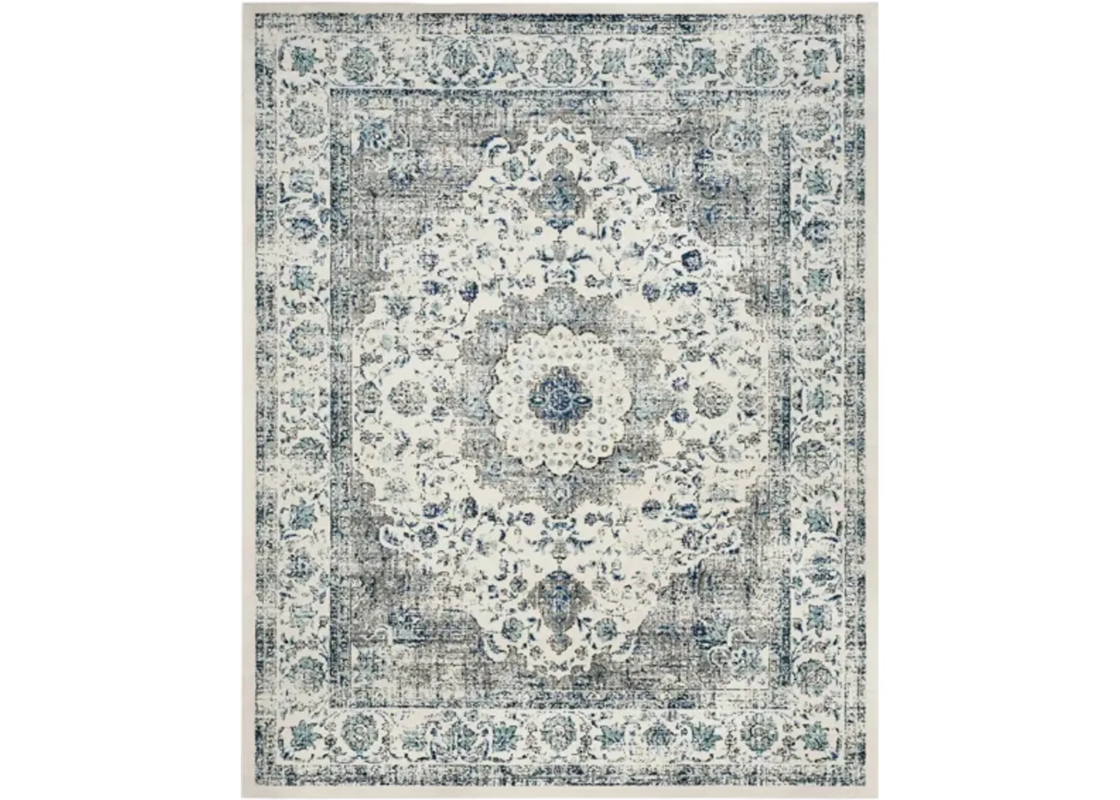 Evoke Area Rug in Ivory/Gray by Safavieh