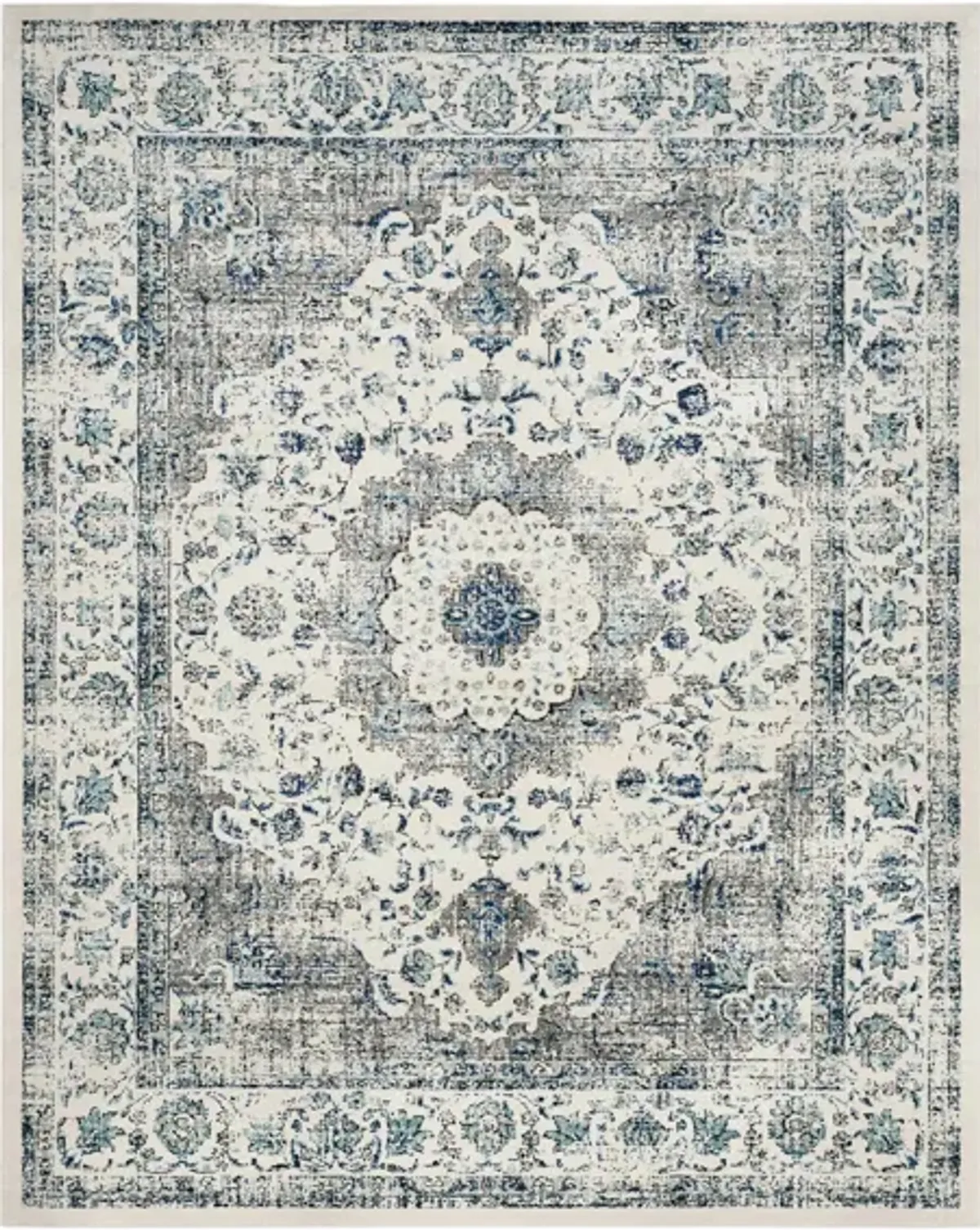 Evoke Area Rug in Ivory/Gray by Safavieh