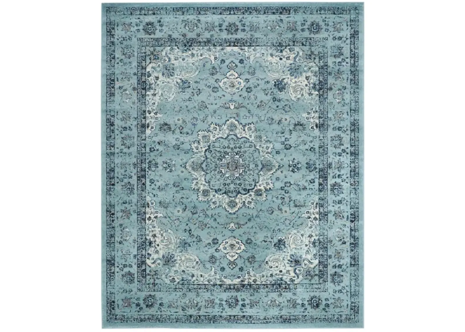 Evoke Area Rug in Light Blue/Light Blue by Safavieh