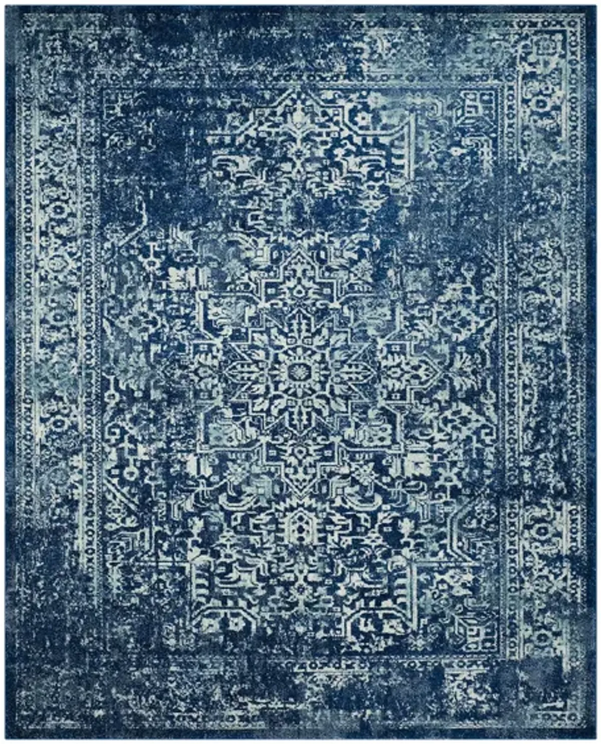 Evoke Area Rug in Navy/Ivory by Safavieh