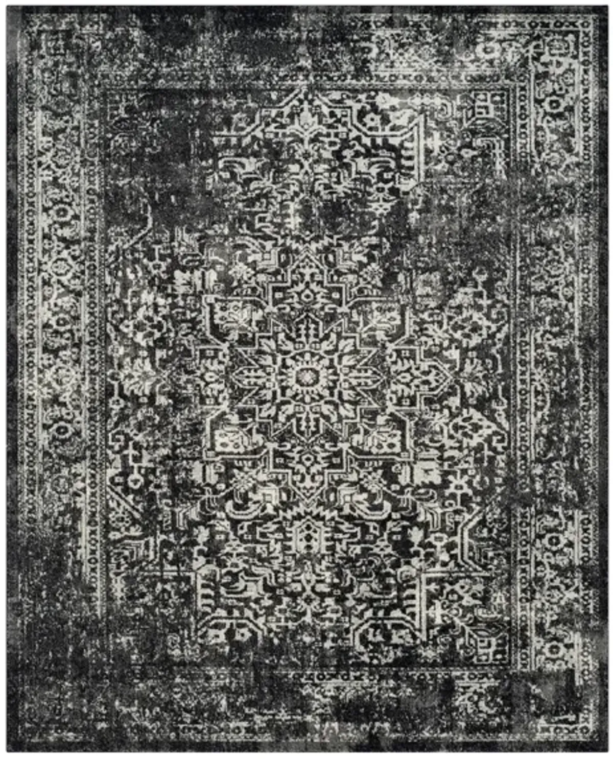 Evoke Area Rug in Black/Gray by Safavieh