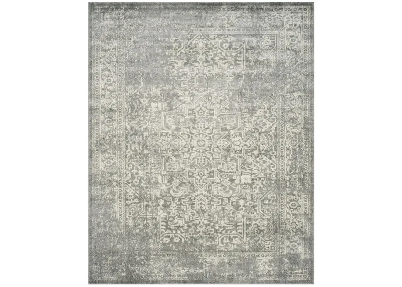 Evoke Area Rug in Silver/Ivory by Safavieh