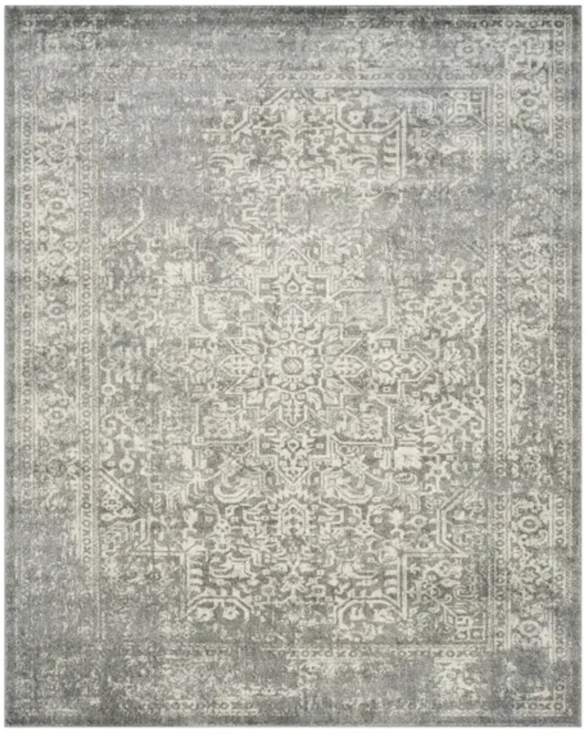 Evoke Area Rug in Silver/Ivory by Safavieh