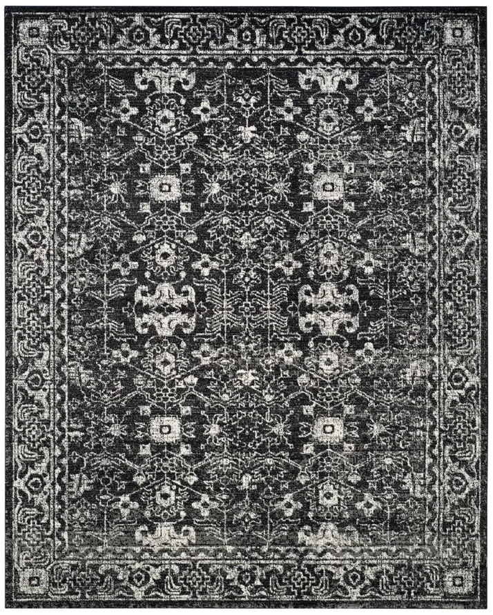 Evoke Area Rug in Charcoal/Ivory by Safavieh