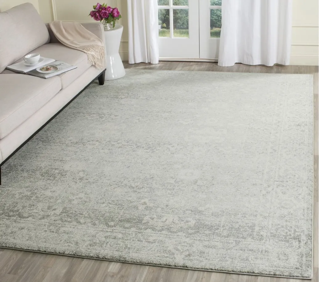 Evoke Area Rug in Silver/Ivory by Safavieh