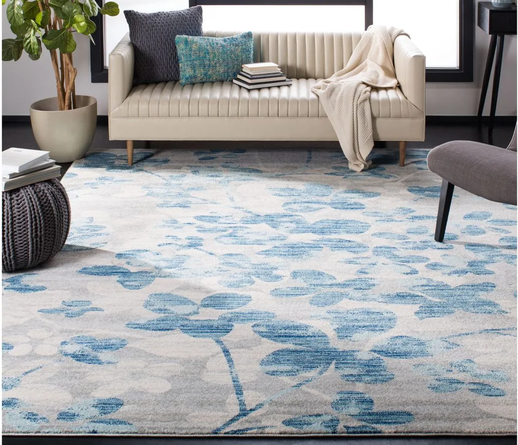 Evoke Area Rug in Gray/Light Blue by Safavieh