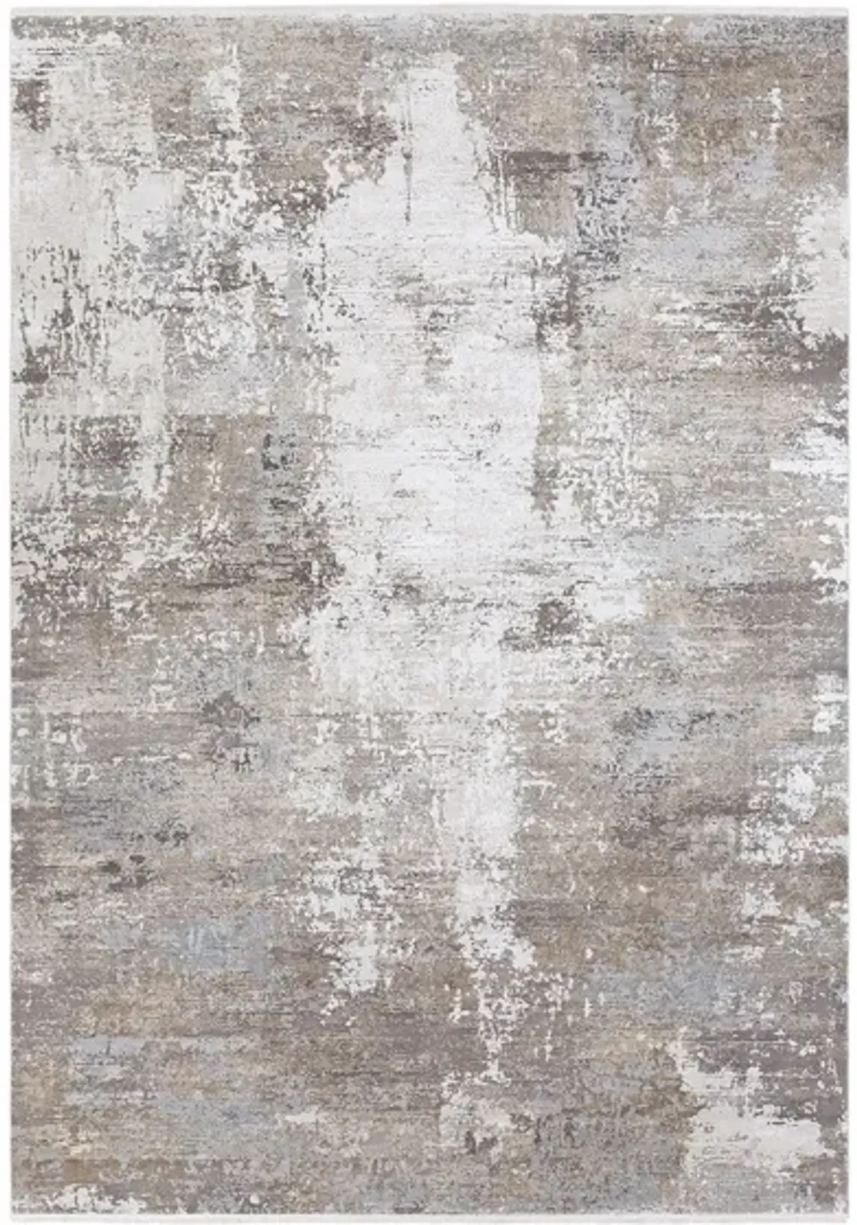 Solaris Sand Rug in Taupe, Medium Gray, White by Surya