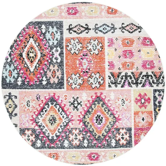 Montage II Area Rug in Aqua & Fuchsia by Safavieh