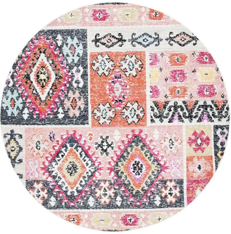 Montage II Area Rug in Aqua & Fuchsia by Safavieh