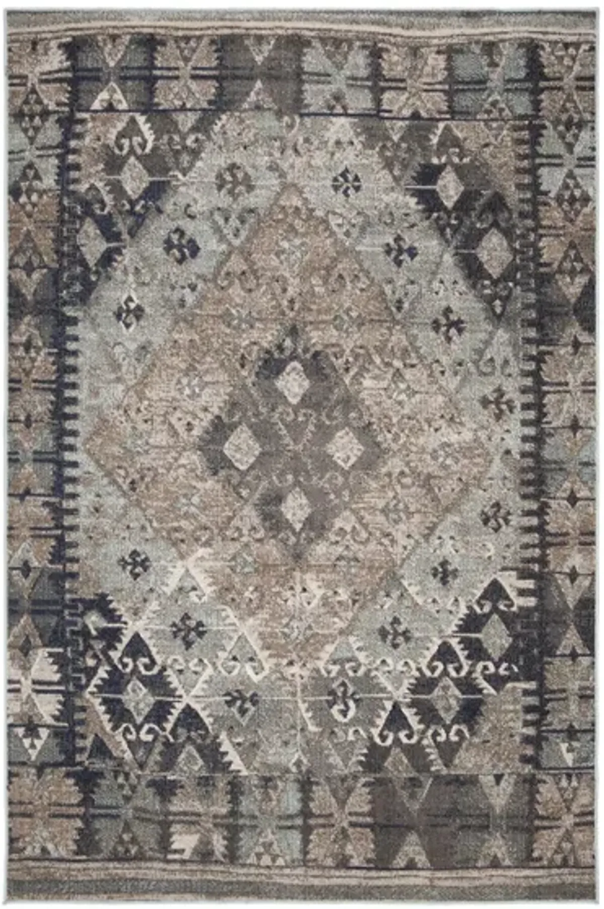 Montage II Area Rug in Blue & Gray by Safavieh