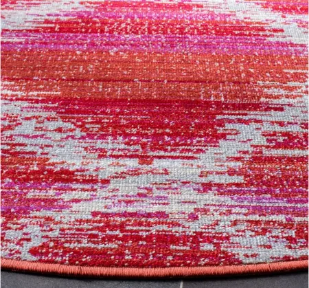 Montage III Area Rug in Fuchsia & Ivory by Safavieh