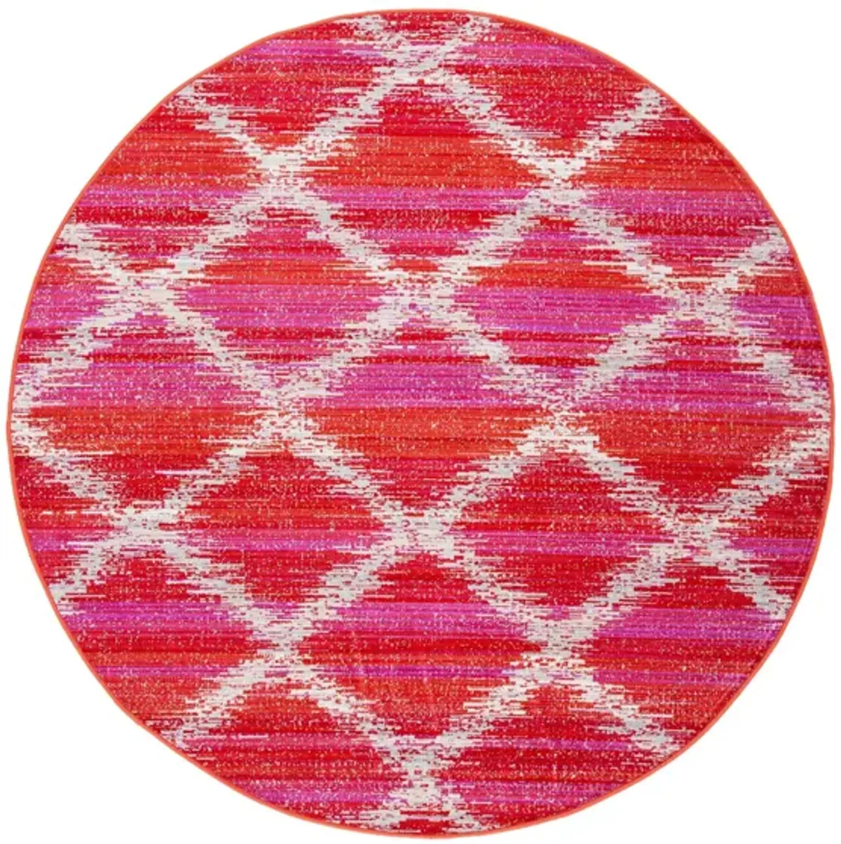 Montage III Area Rug in Fuchsia & Ivory by Safavieh