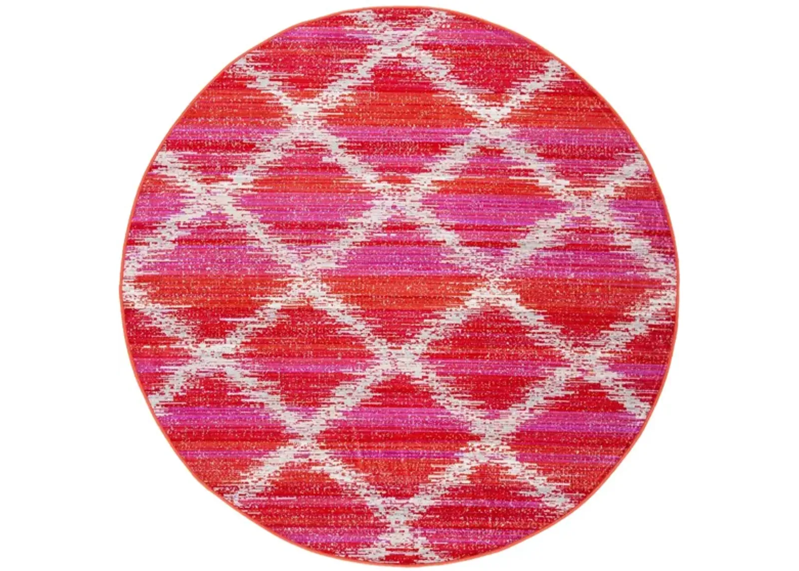 Montage III Area Rug in Fuchsia & Ivory by Safavieh