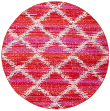 Montage III Area Rug in Fuchsia & Ivory by Safavieh