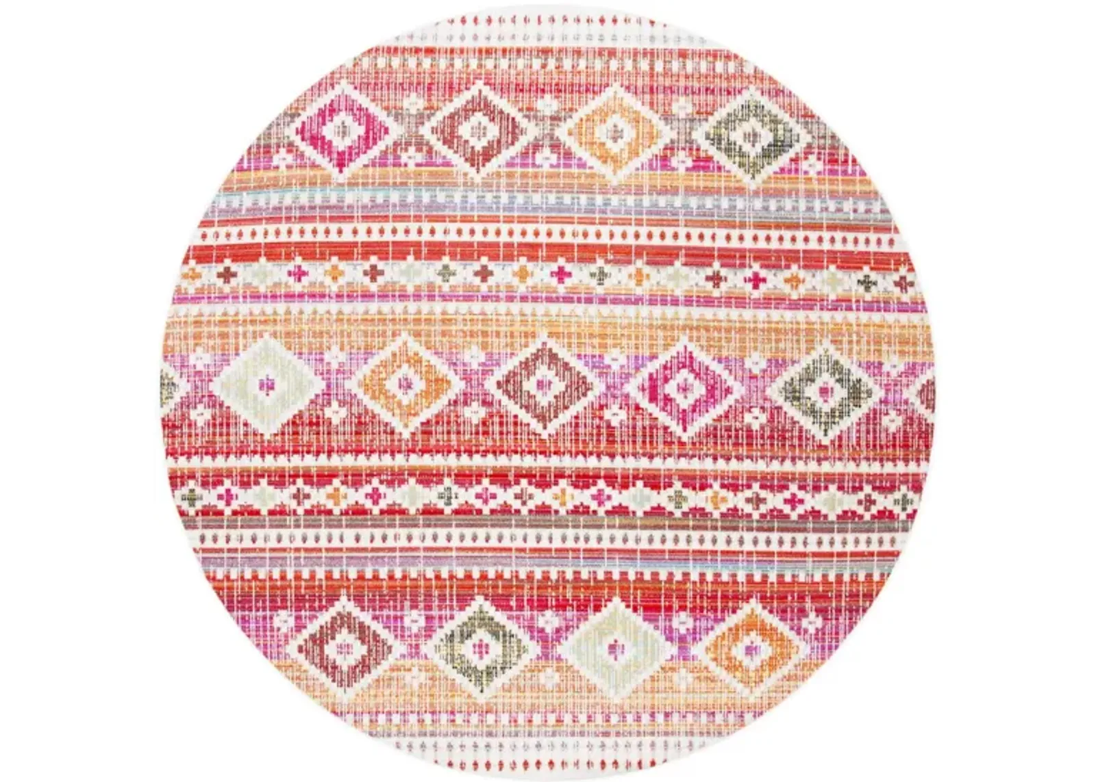 Montage III Area Rug in Red & Fuchsia by Safavieh