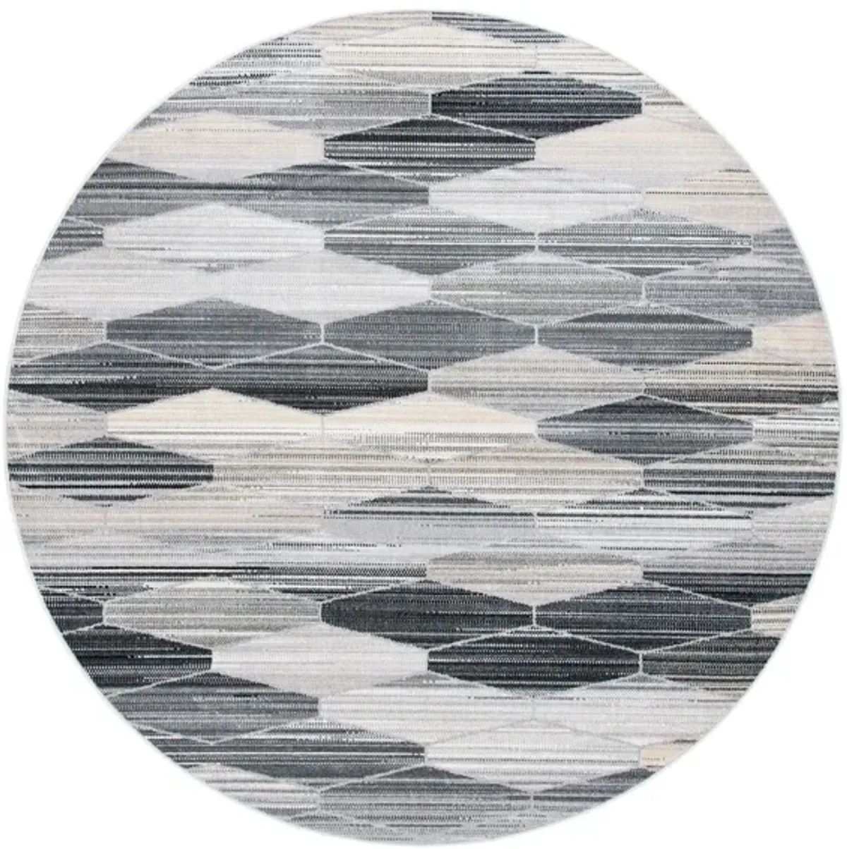 Montage III Area Rug in Gray & Dark Gray by Safavieh