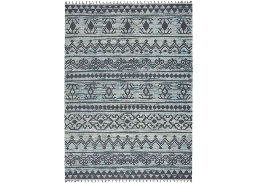 Arzilah Area Rug in Light/Blue/Charcoal by Nourison