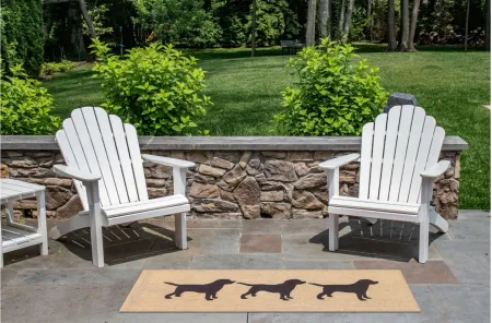 Frontporch Dog Indoor/Outdoor Area Rug in Black by Trans-Ocean Import Co Inc