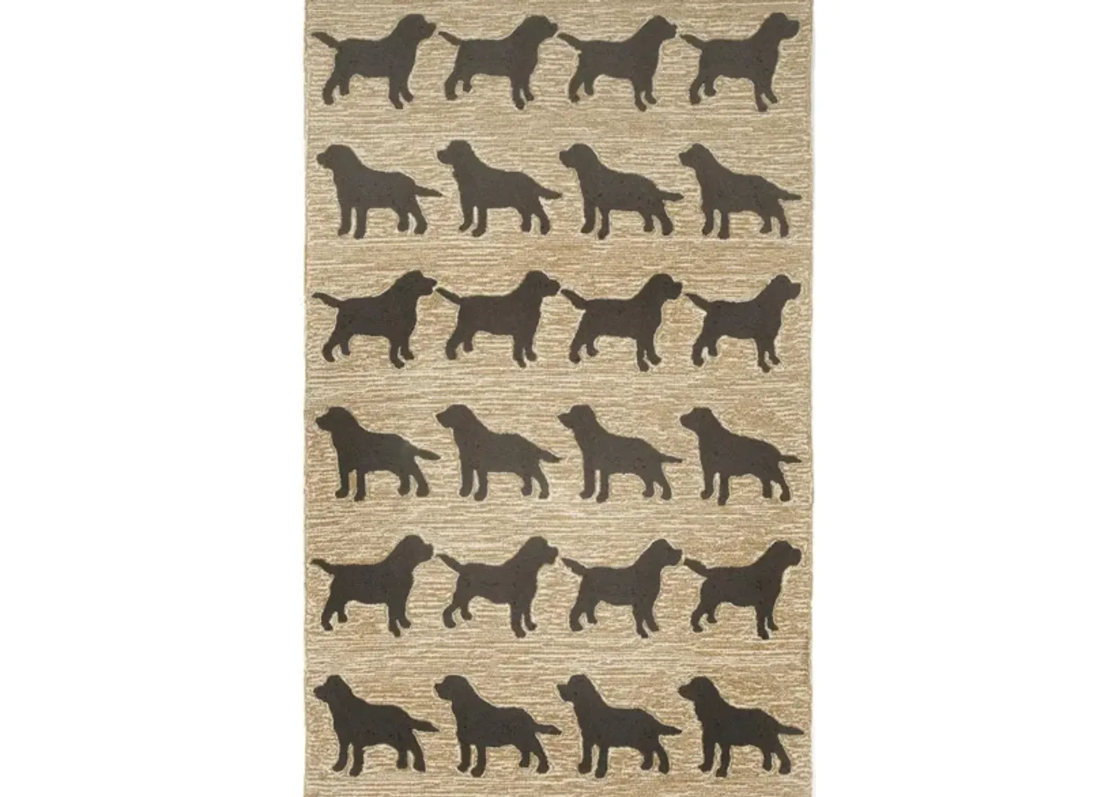 Frontporch Dog Indoor/Outdoor Area Rug in Black by Trans-Ocean Import Co Inc