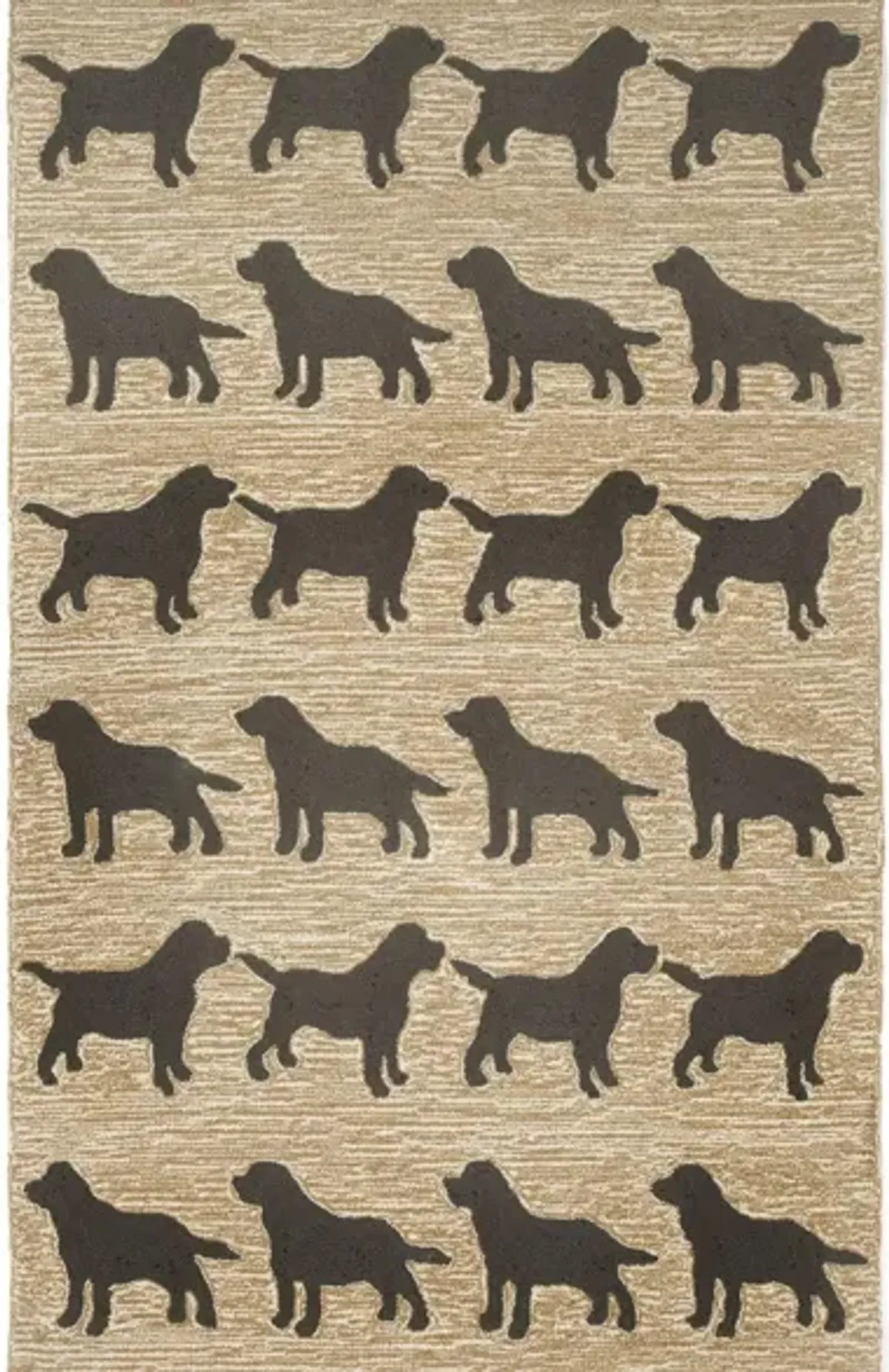 Frontporch Dog Indoor/Outdoor Area Rug in Black by Trans-Ocean Import Co Inc