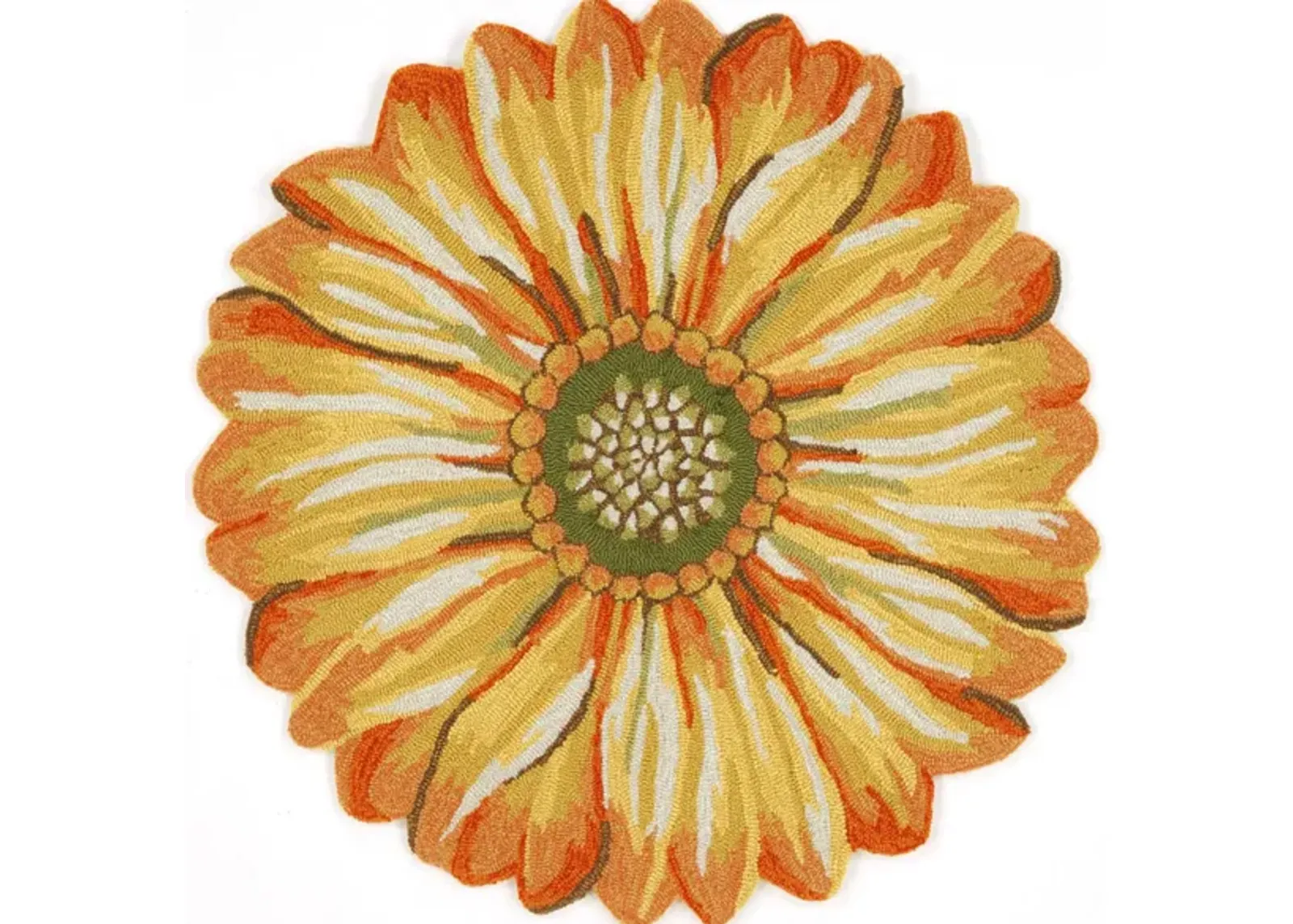 Frontporch Sunflower Indoor/Outdoor Area Rug in Yellow by Trans-Ocean Import Co Inc