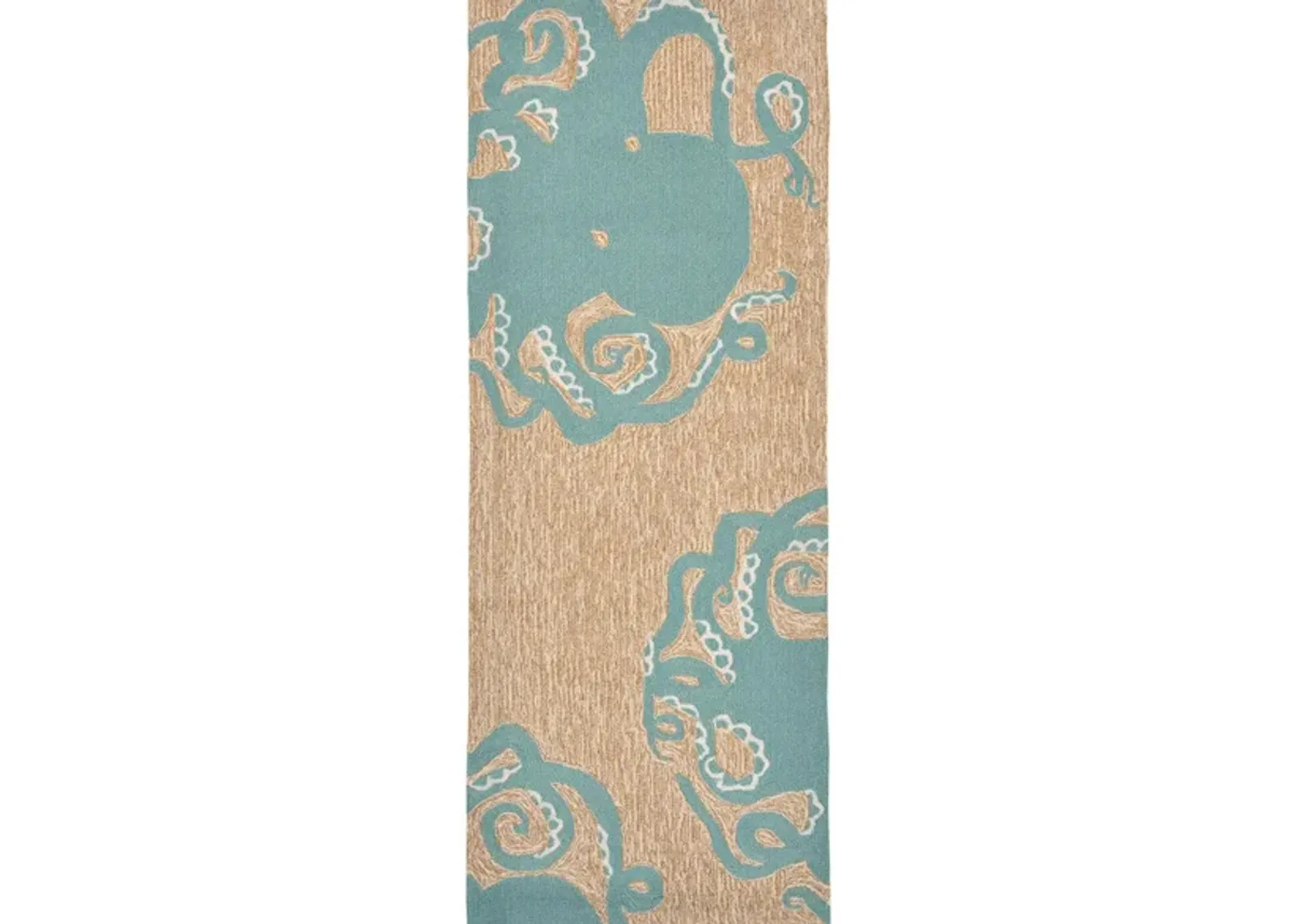 Frontporch Octopus Indoor/Outdoor Area Rug in Aqua by Trans-Ocean Import Co Inc