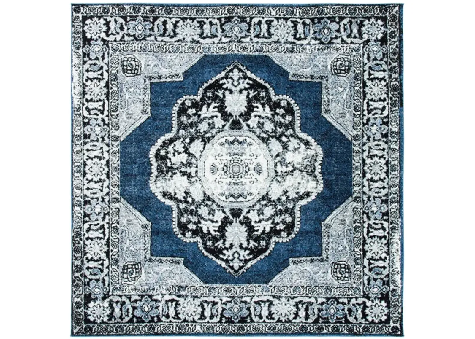 Vintage Hamadan I Area Rug in Blue & Grey by Safavieh