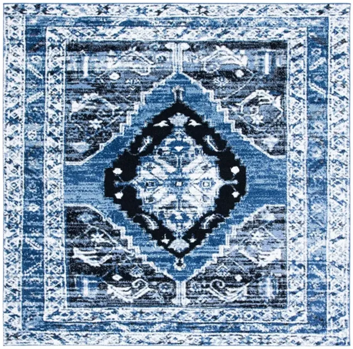 Vintage Hamadan II Area Rug in Blue & Ivory by Safavieh