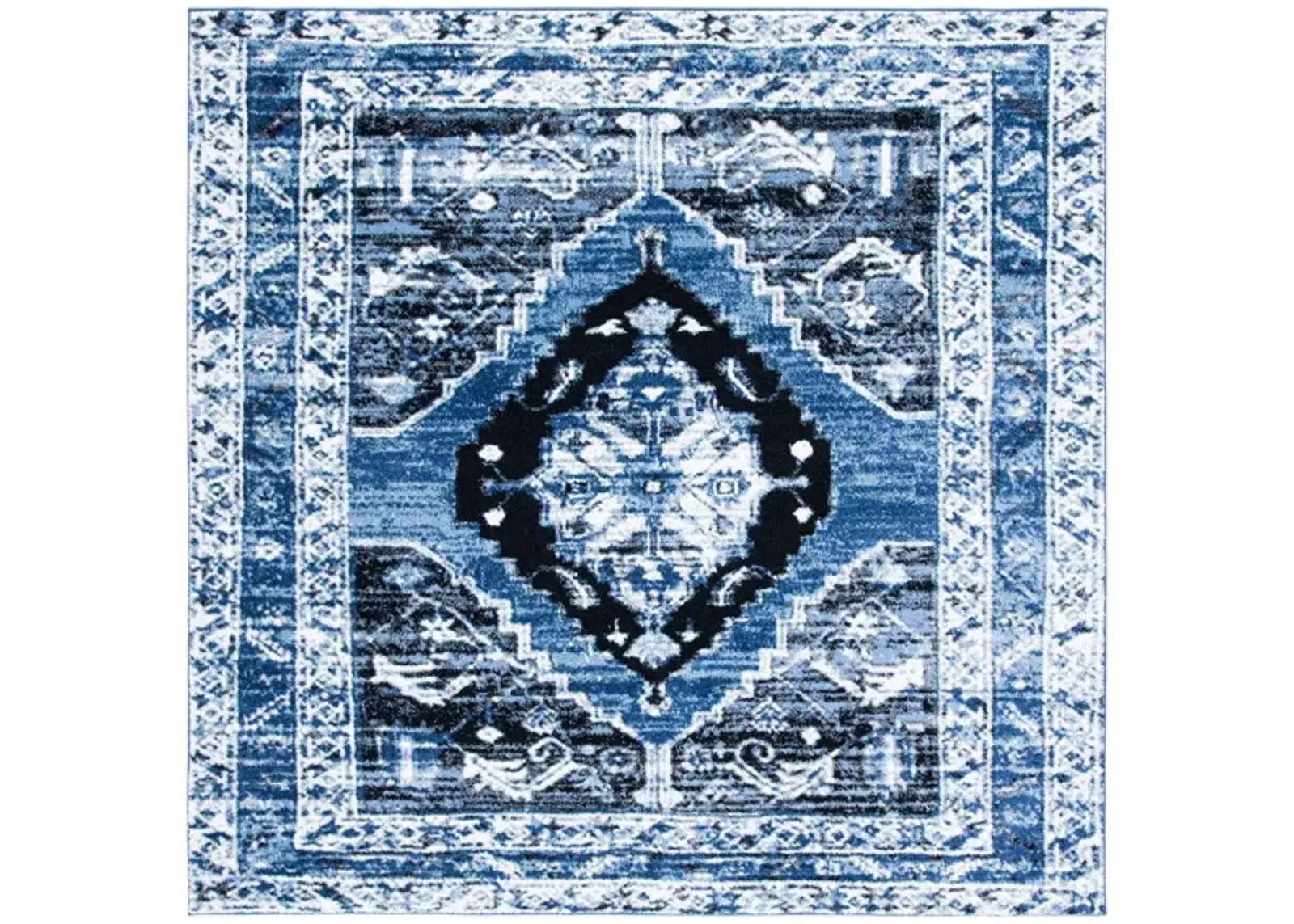 Vintage Hamadan II Area Rug in Blue & Ivory by Safavieh