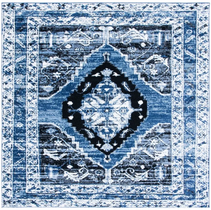 Vintage Hamadan II Area Rug in Blue & Ivory by Safavieh