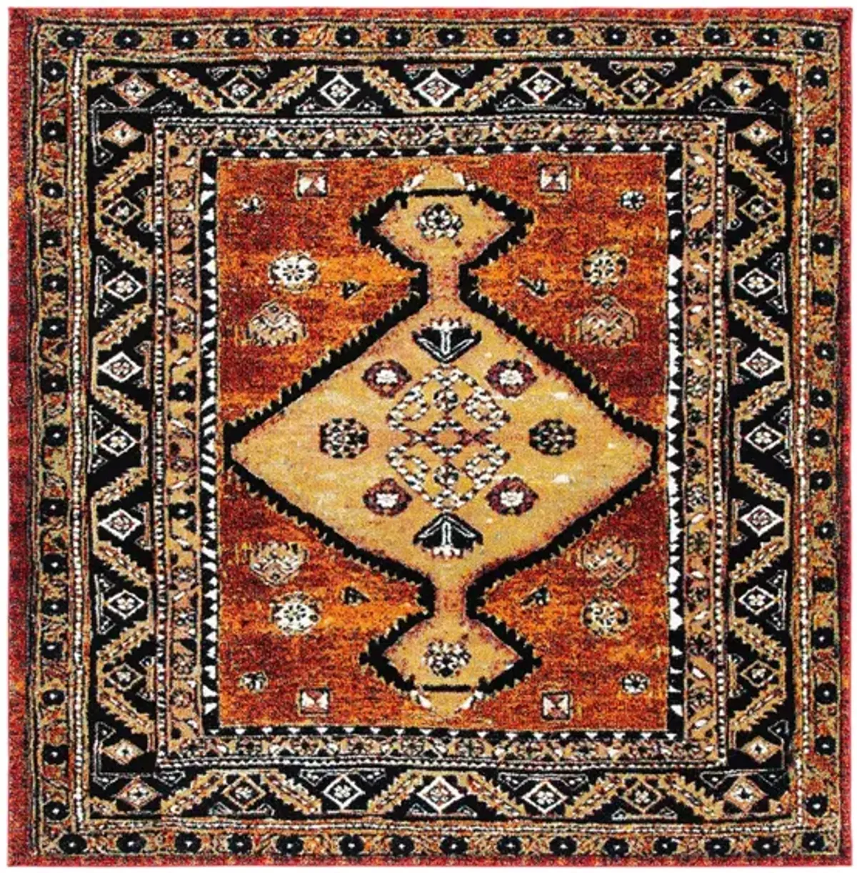 Vintage Hamadan II Area Rug in Rust & Gold by Safavieh