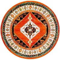 Vintage Hamadan III Area Rug in Orange & Ivory by Safavieh