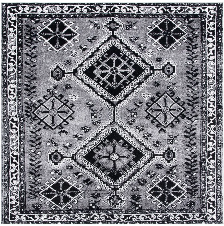 Vintage Hamadan IV Area Rug in Grey & Black by Safavieh