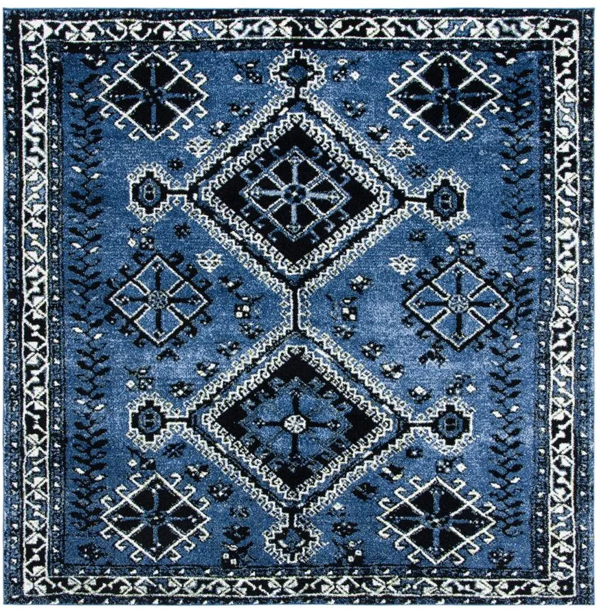 Vintage Hamadan IV Area Rug in Blue & Black by Safavieh