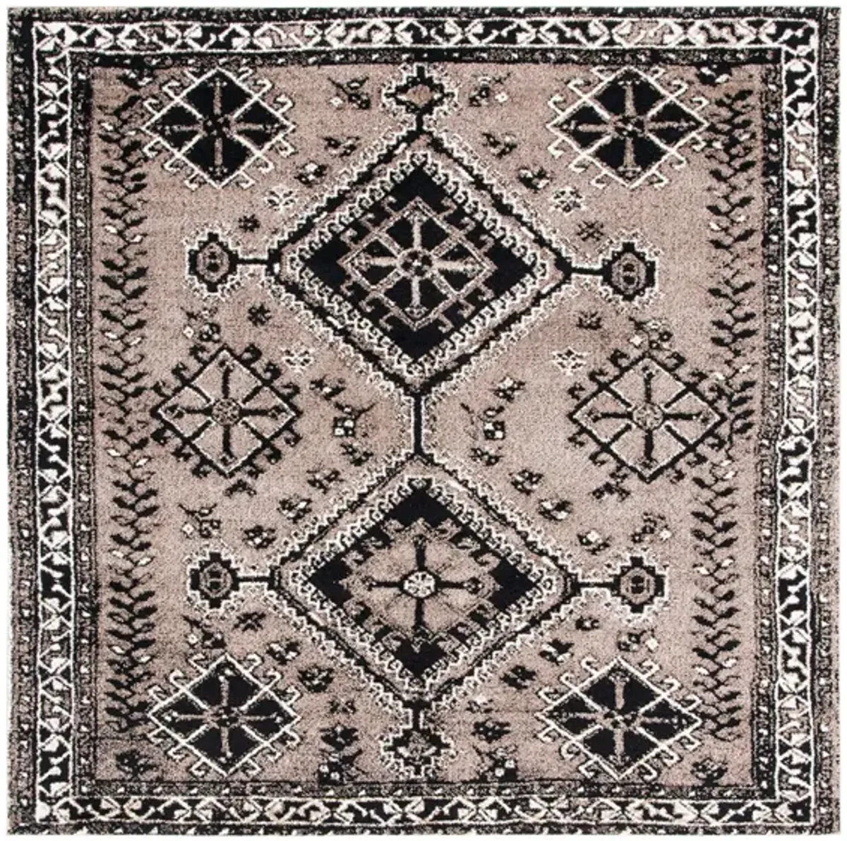 Vintage Hamadan IV Area Rug in Brown & Black by Safavieh