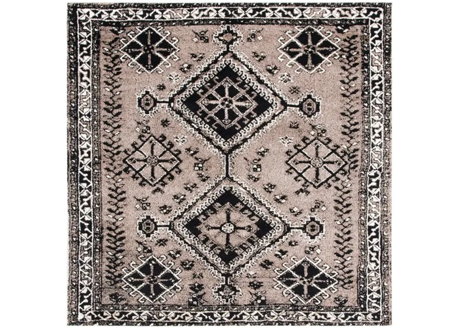 Vintage Hamadan IV Area Rug in Brown & Black by Safavieh