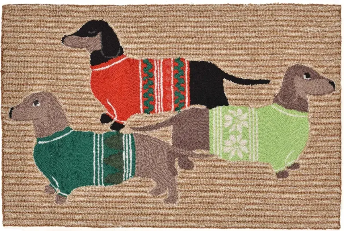 Frontporch Hounds Area Rug in Neutral by Trans-Ocean Import Co Inc