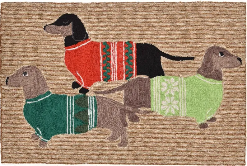 Frontporch Hounds Area Rug in Neutral by Trans-Ocean Import Co Inc