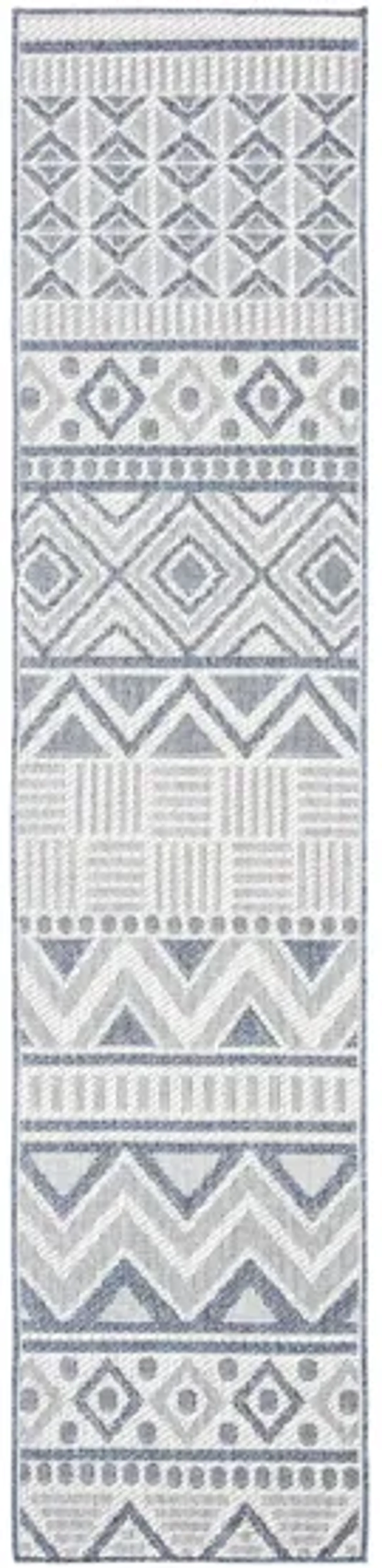 Bermuda Geometric Indoor/Outdoor Runner Rug