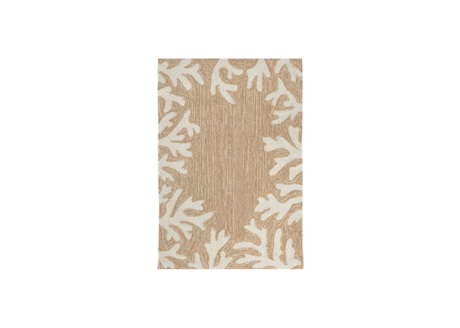 Coral Indoor/Outdoor Area Rug in Neutral by Trans-Ocean Import Co Inc