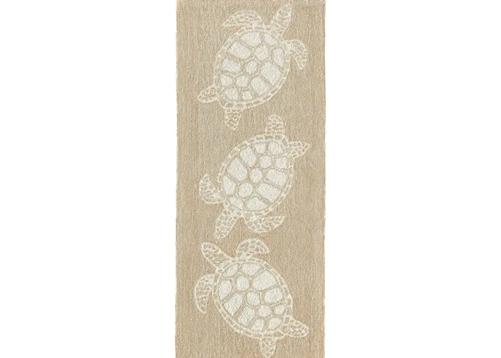 Turtle Indoor/Outdoor Area Rug in Neutral by Trans-Ocean Import Co Inc