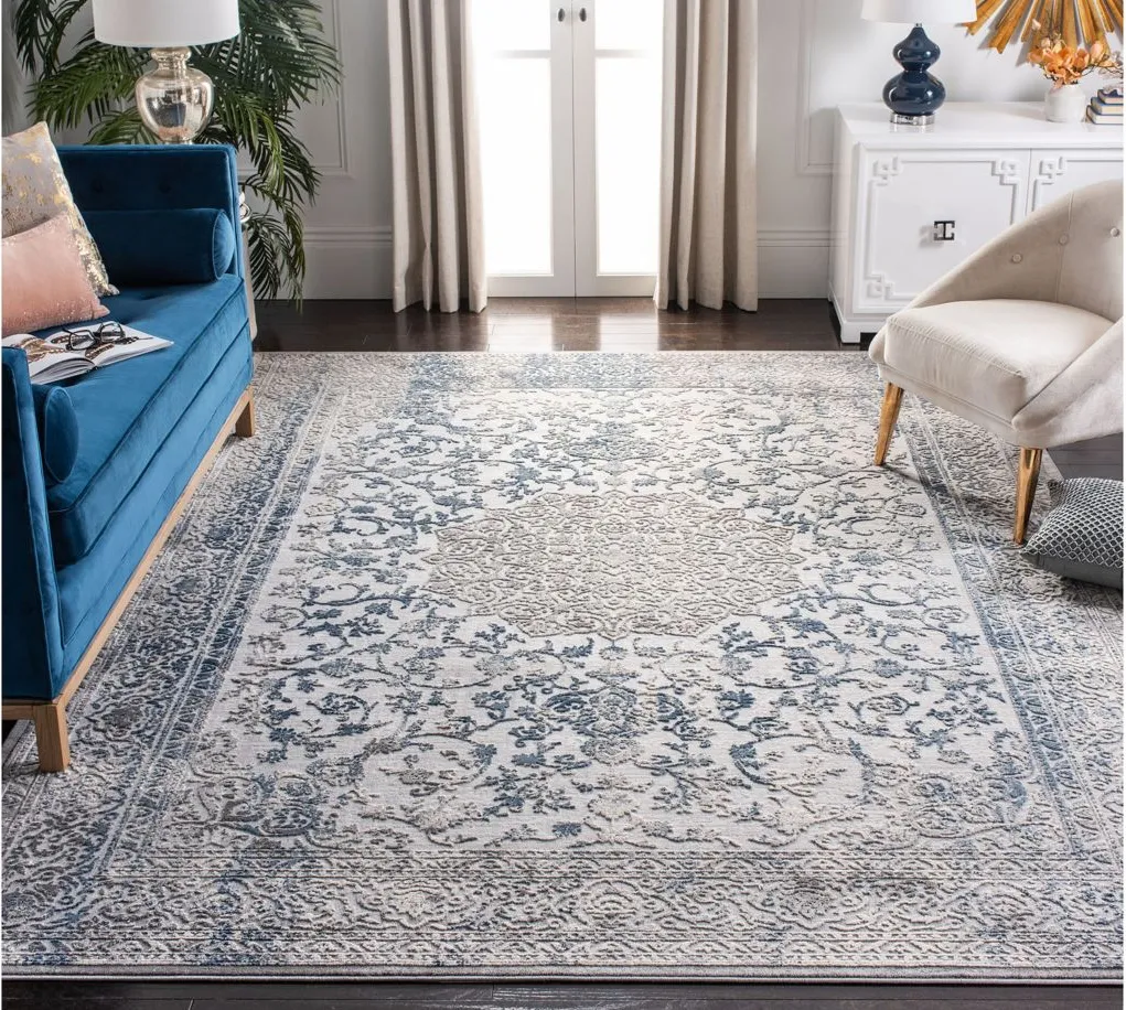 Invista Area Rug in Gray/Blue by Safavieh