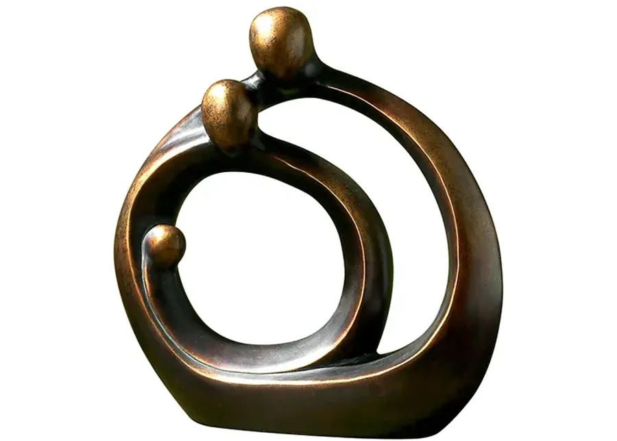 Family Circles Bronze Figurine in Bronze by Uttermost