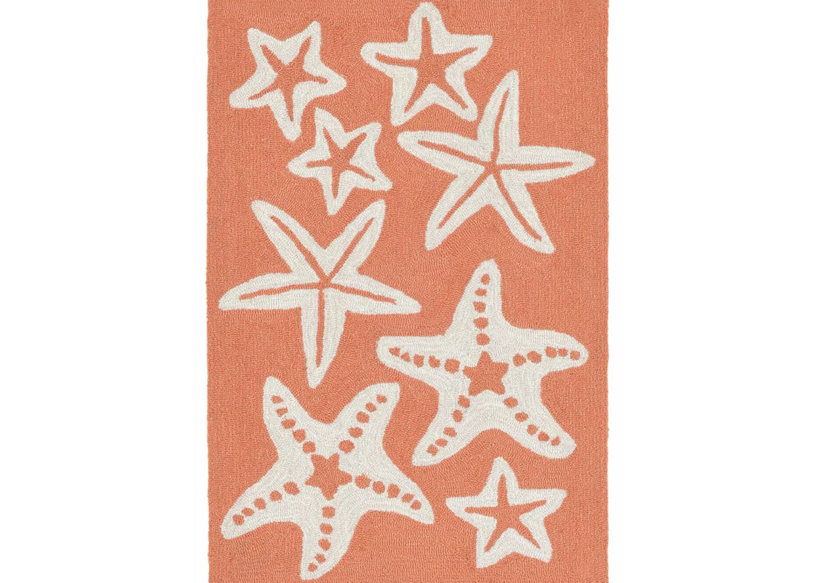 Starfish Indoor/Outdoor Area Rug in Coral by Trans-Ocean Import Co Inc