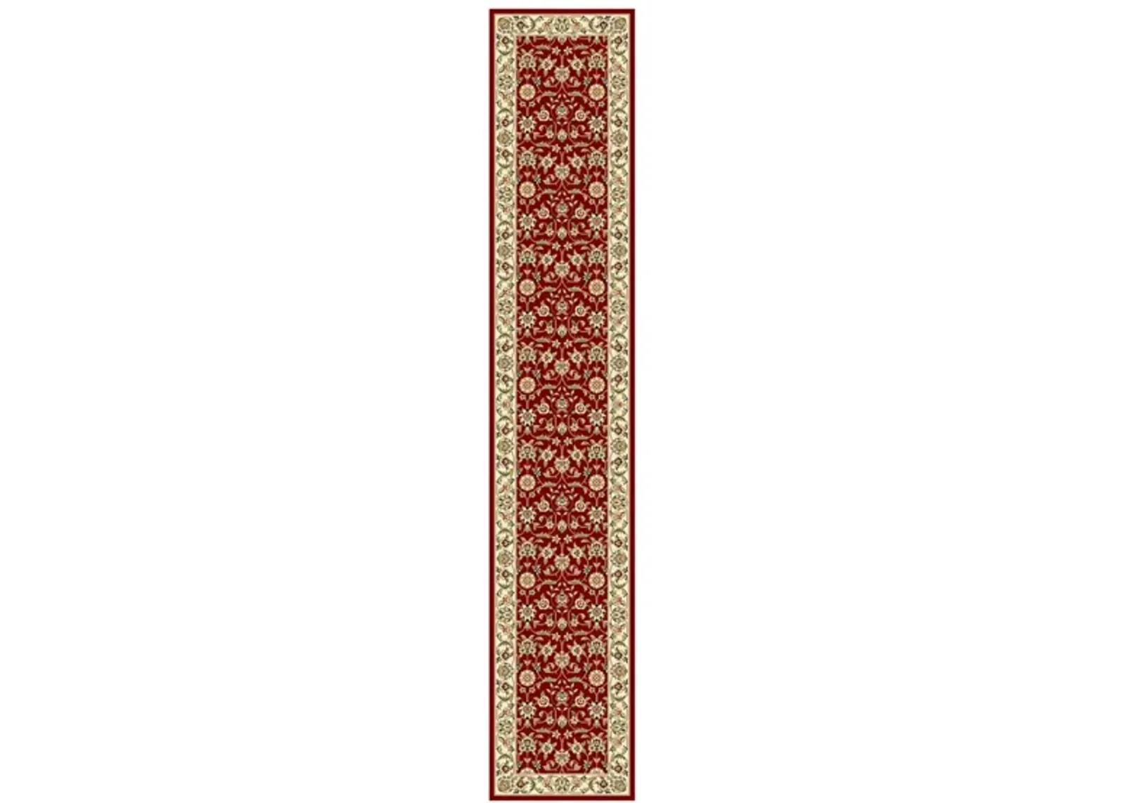 Wimbledon Runner Rug in Red / Ivory by Safavieh