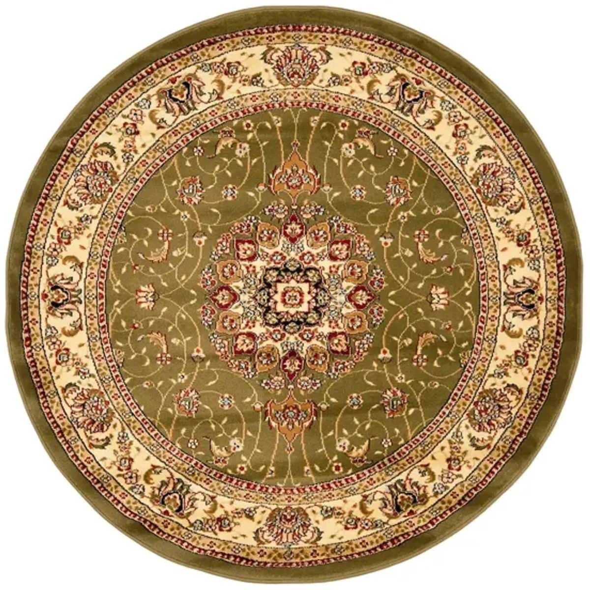 Wessex Area Rug Round in Sage / Ivory by Safavieh