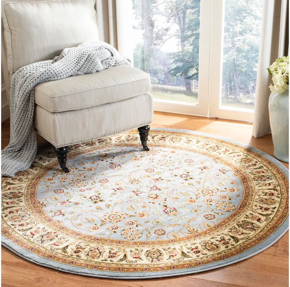 Wimbledon Area Rug in Light Blue / Ivory by Safavieh