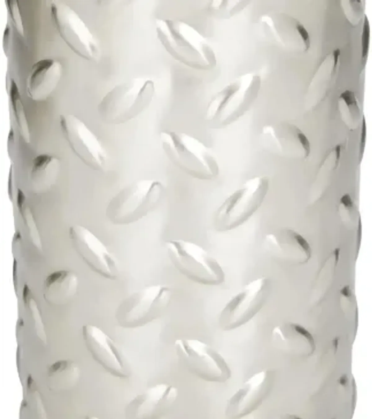 Ivy Collection Silver Metal Candle Holder
