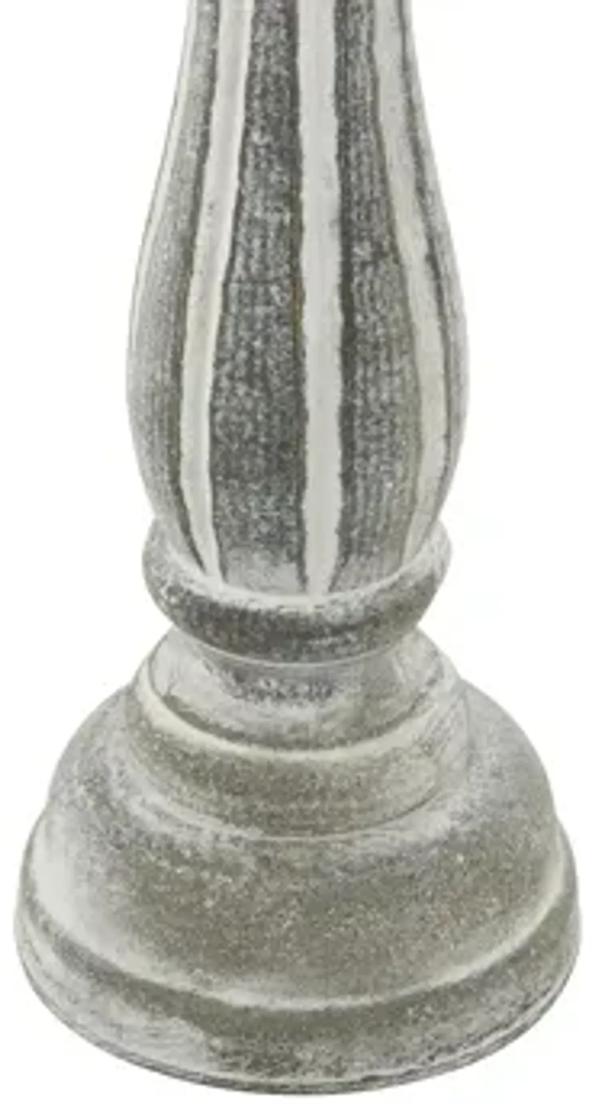 Ivy Collection Set of 3 White Wood Candle Holders