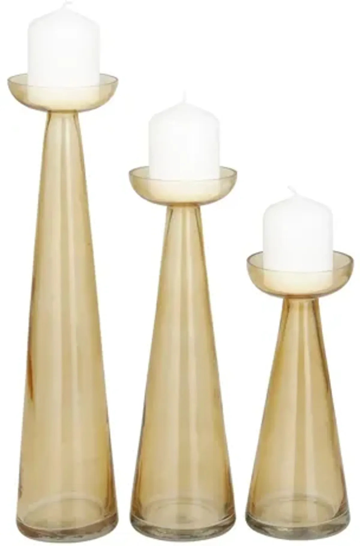 Ivy Collection Leaper Candle Holders Set of 3